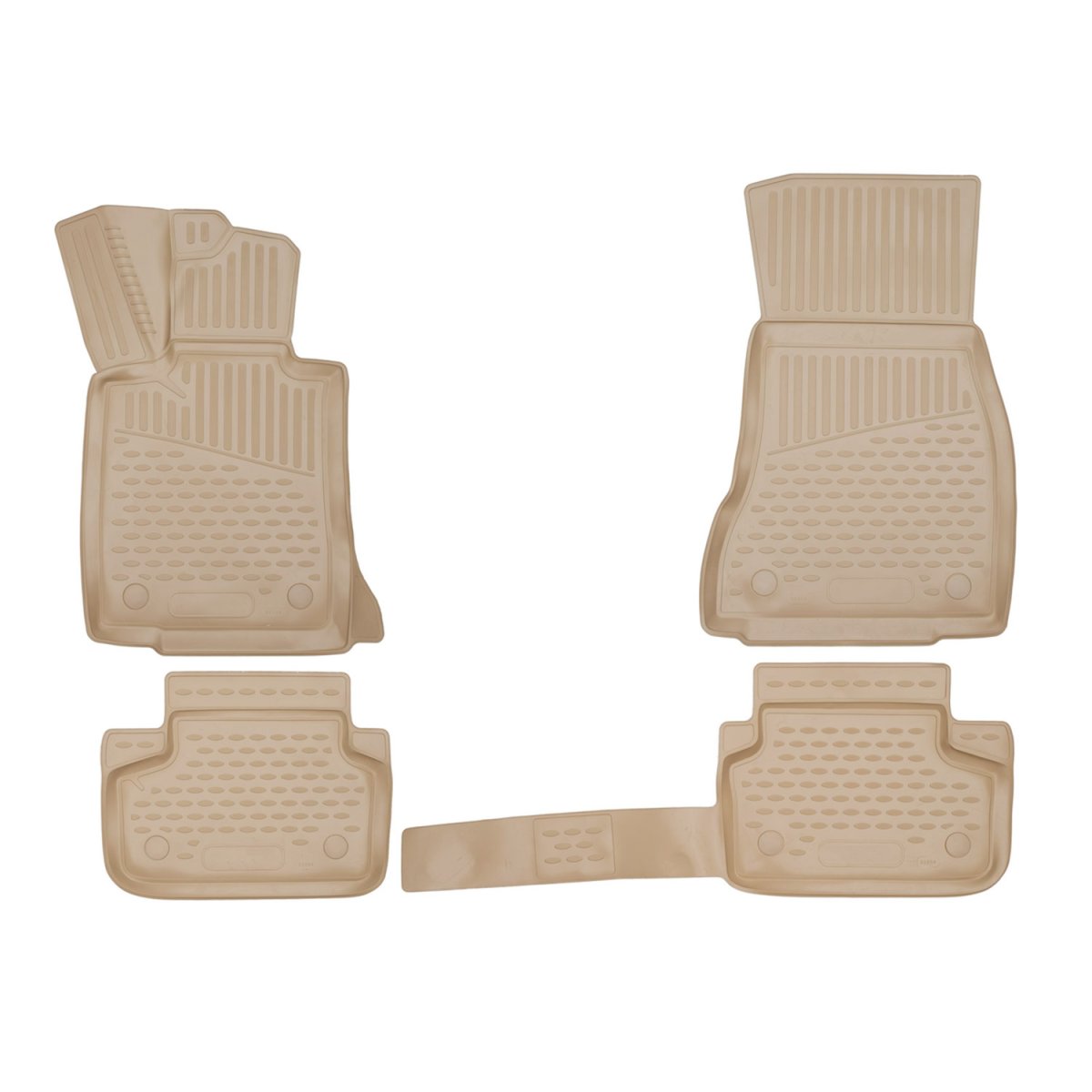 BMW 5 SERIES G31 Floor Mats - Omac - Rubber TPE 4 Pcs - Beige - '17-'23